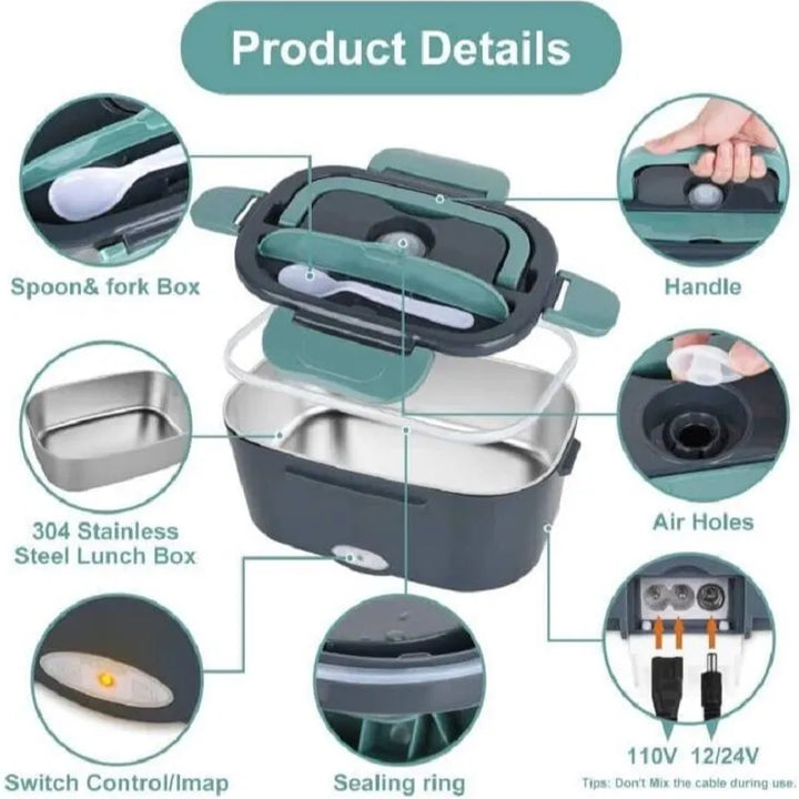 Electric Lunch Box Food Warmer Portable